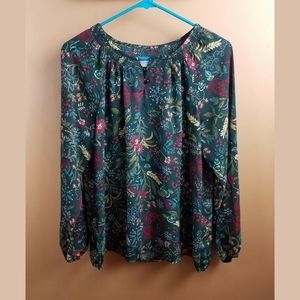 NWOT Floral Paisley Blouse
